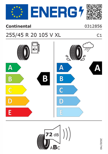 Kia Tyre Label - continental-0312856-255-45R20